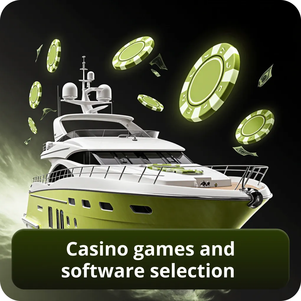 Casino games and software selection